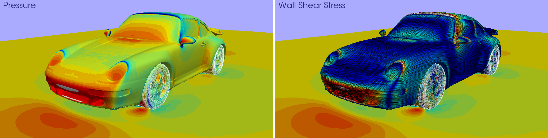 Pressure and Wall Shear Stress